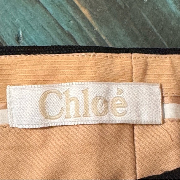 Chloe Black Wool Blend Trouser Pants Size 44 - Picture 8 of 14